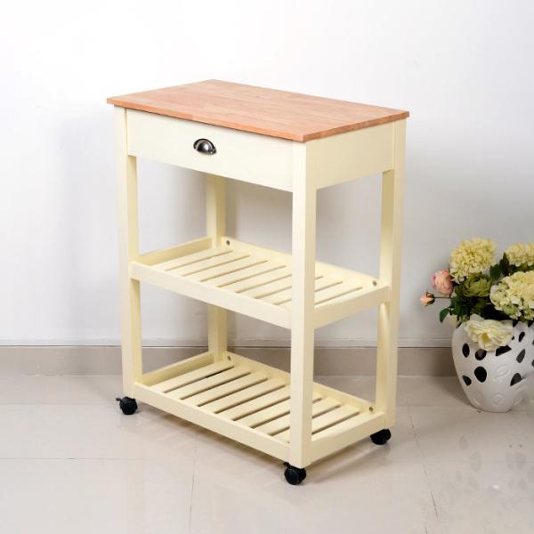 Buy cheap NC Painting Solid Rubber Wine Display Cabinet 2 Layers With Wheels from wholesalers
