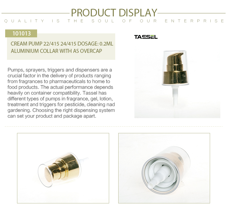 Airless Foundation Soap And Moisturiser Dispensers Golden Aluminum