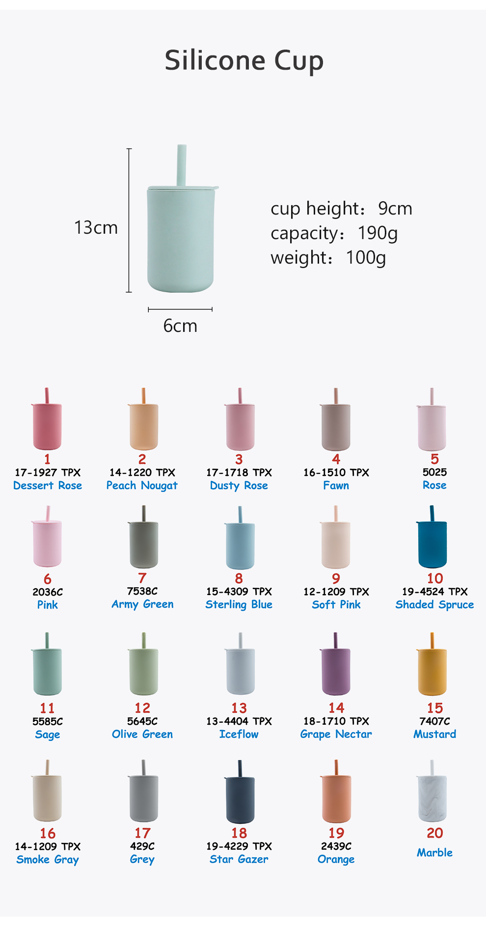 Multiple Color Silicone Kids Cup Round Shape BPA Free Spill Proof For Infant