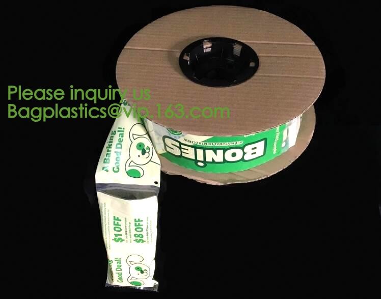 custom design degradable clear self adhesive seal plastic auto bag,Bag sealing pre-opened poly bags on a roll,transparen