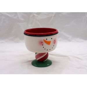Wholesale Ceramic Snowman Coffee Mug , Strong Dolomite Christmas Mugs With Feet from china suppliers