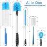 Buy cheap Long Handle Bottle Cleaner Brush Set 5 Pack PP Material from wholesalers
