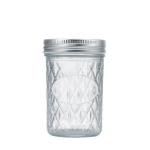 Glass Wide Mouth Canning Preserving Food Storage Jars With Metal Lids