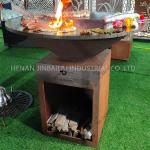 Customization Outdoor Cooking Steel Bbq Grill Corten Steel Fire Bowl 1000mm
