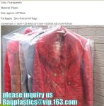 Dry cleaning plastic non-woven garment bags dust cover for clothes storage,Clear