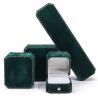 Buy cheap Custom Logo Green Velvet Jewelry Box for Pendant Earrings Bracelet Necklace Ring from wholesalers