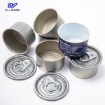 Silver 50g Round Tuna Can 60ml Tin Can For Food Packaging