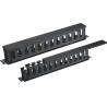 Buy cheap High Density 19 Inch Network Cable Management / 13 Metal Ring 2u Wire Management YH4037 from wholesalers
