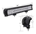 Magnetic Double Row 18 Inch Off Road LED Light Bar 108 W 6000K For SUV Car