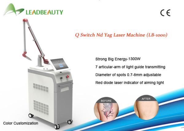 Buy cheap Two wavelength 532nm & 1064nm Q Switched Nd Yag Laser Tattoo Removal Machine from wholesalers