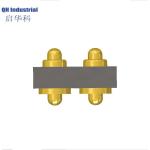 High plated gold brass double ends charger battery current socket mount head
