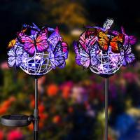 Buy cheap Multicolor 2V 0.12W Solar Butterfly Garden Stake product