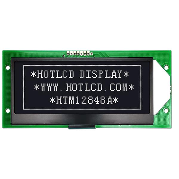 128X48 COG Monochrome Graphic LCD Display With White Backlight