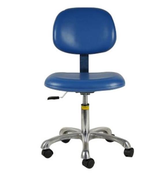 Buy cheap Industrial Comfortable ESD Safe Chairs PU Leather Color Black Or Blue Arm Rest Optional from wholesalers