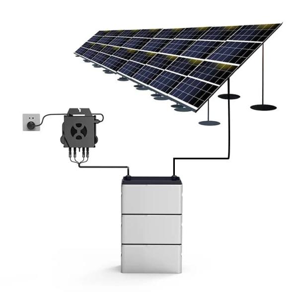Buy cheap Complete Home Balcony Solar System 800W Micro Inverter LiFePO4 Balcony Battery from wholesalers