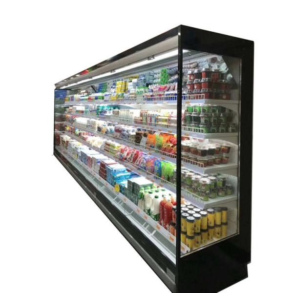 Buy cheap Commercial Refrigerated Cabinet With Full Glass Sides And Side Mounted Lights from wholesalers