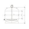 Buy cheap Top Out Durable Quartz Sand Tank For Pool Stainless Steel Material Silver Color from wholesalers