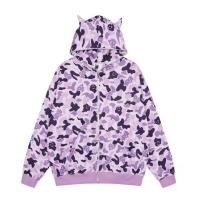 Buy cheap All Over Printed Oversize Hoodie Cotton Zip Up Sweatshirt Anti Wrinkle product