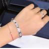 Buy cheap Factory Custom Fine Jewelry 18k White Ogold LOVE Bracelet, Diamond-Paved, Ceramic Bracelet from wholesalers