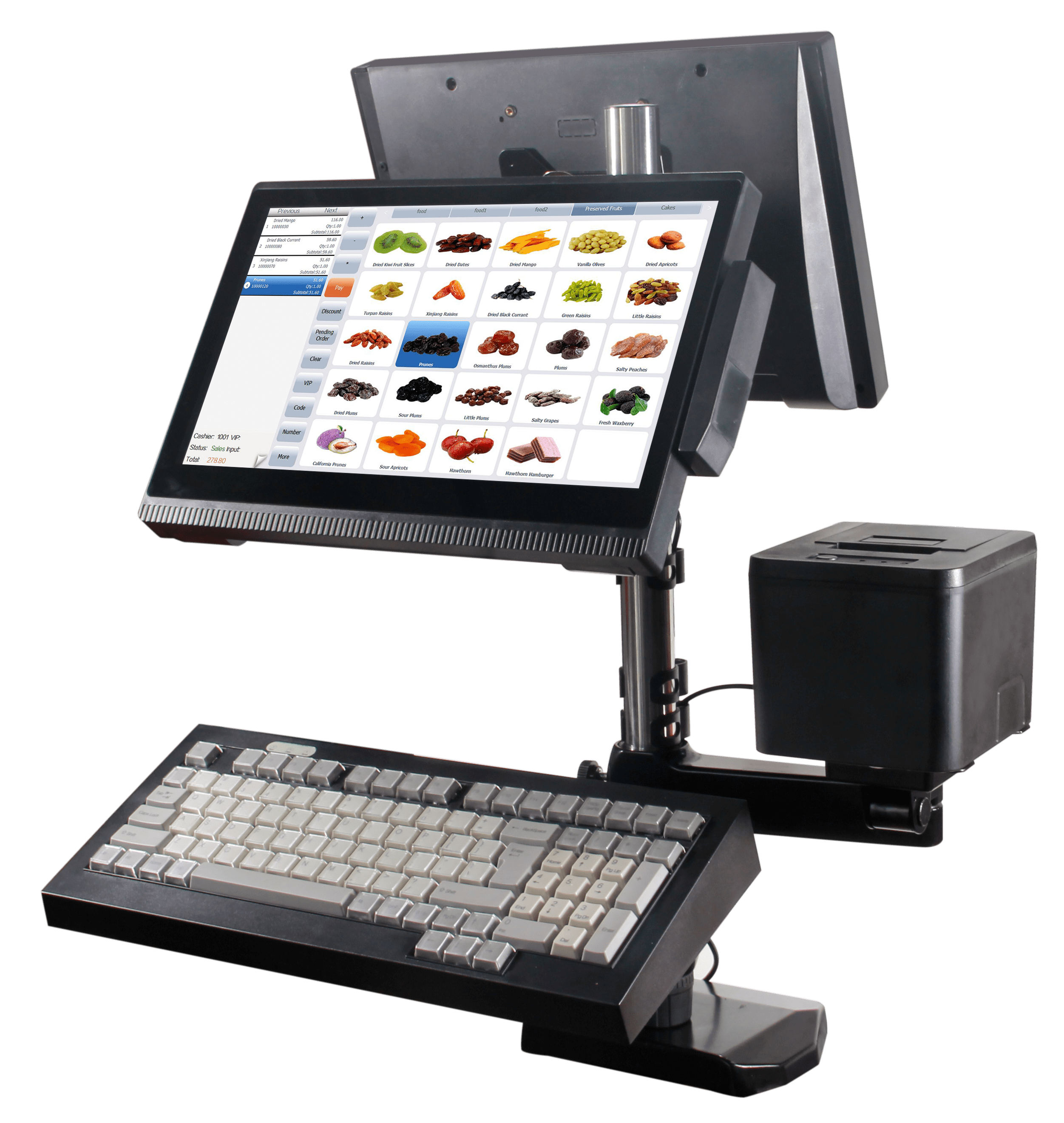 Full Complete POS Terminal with Win/Android Operating System and 2GB/4GB DDR3 Memory