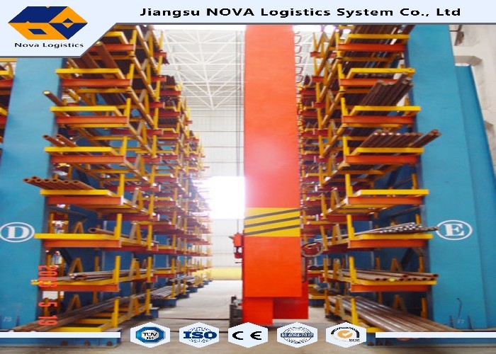 Cold Rolling Steel Cantilever Storage Racks System For Particular Business / Product Line