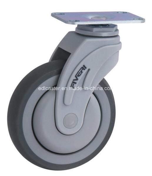 Buy cheap 5" 145kg Plate Swivel TPR Caster K5205-736 Grey Color Perfect for Caster Application from wholesalers