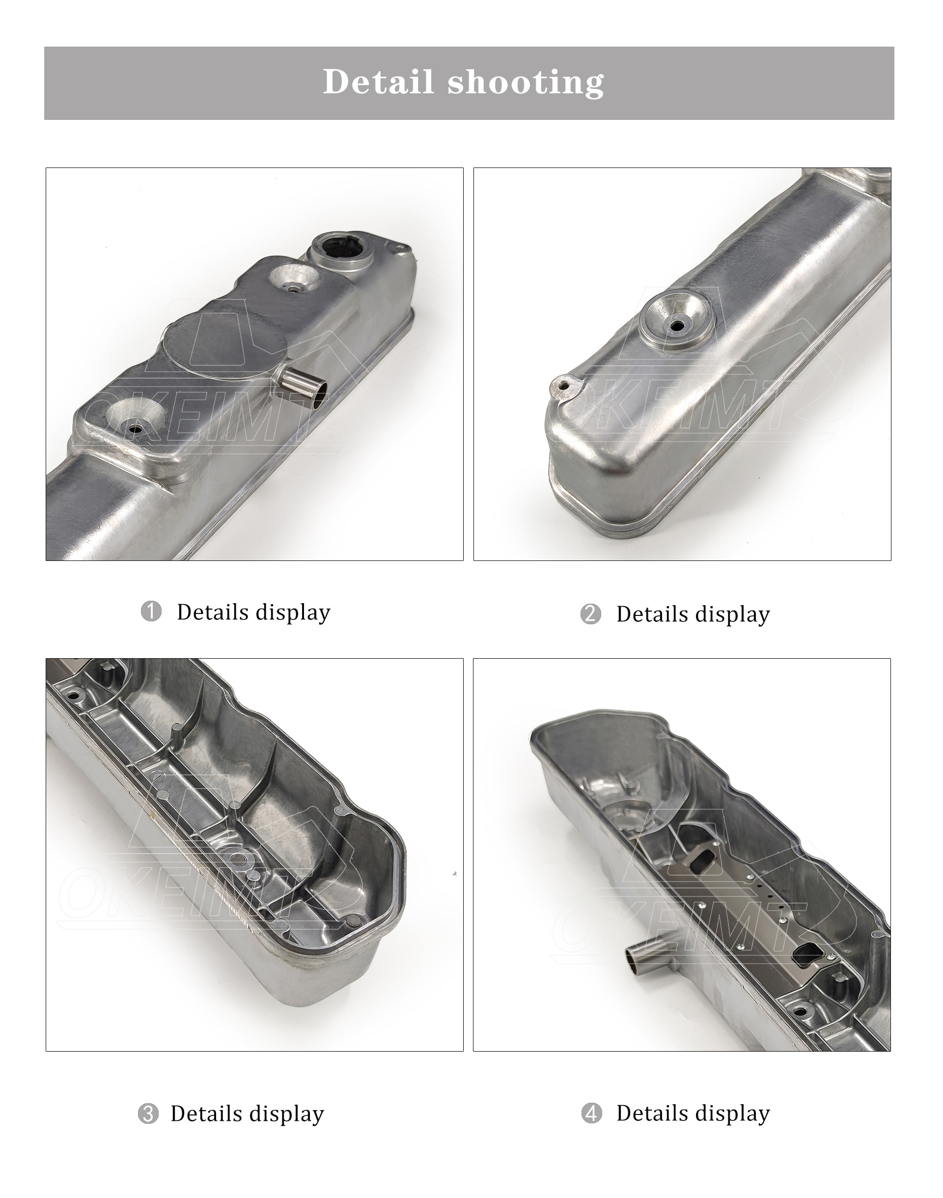 6D31 6D34 Engine Mitsubishi Valve Cover ME081674 Billet Aluminum