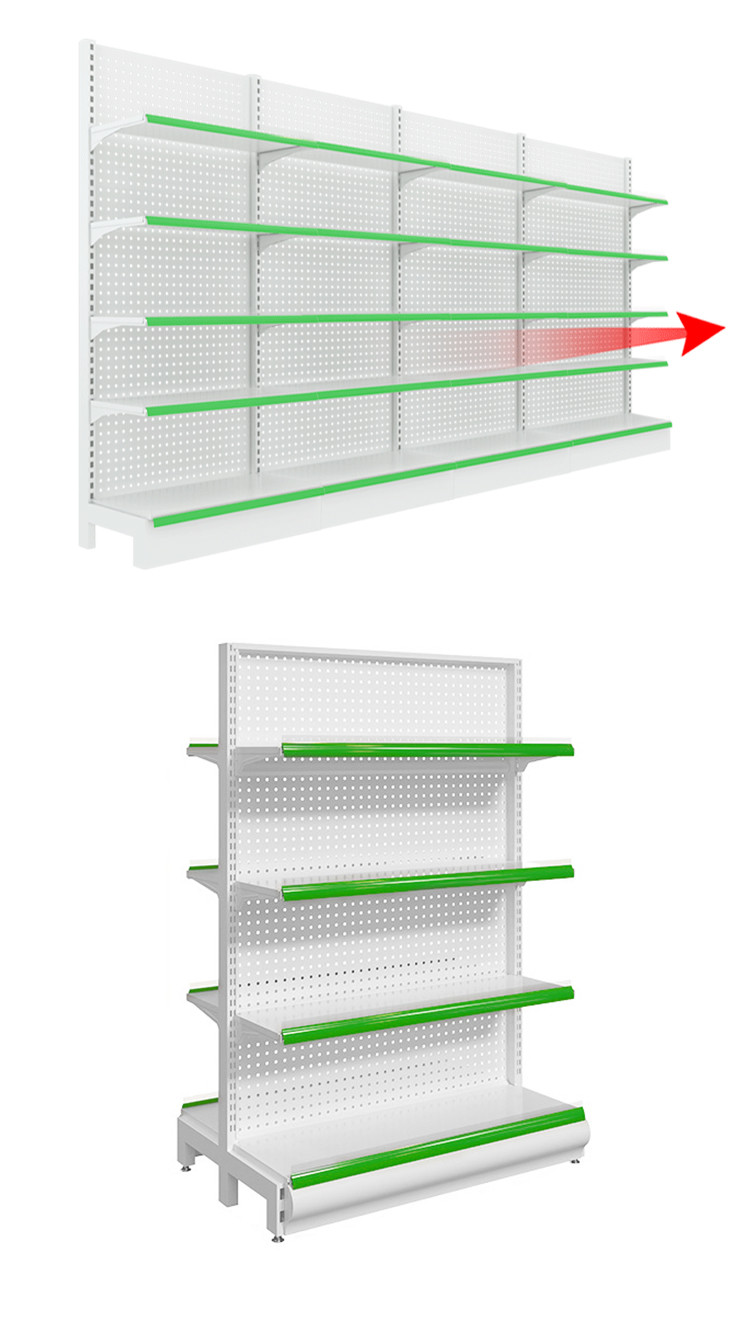 Customized Durable Supermarket Shelves With Stable Structure