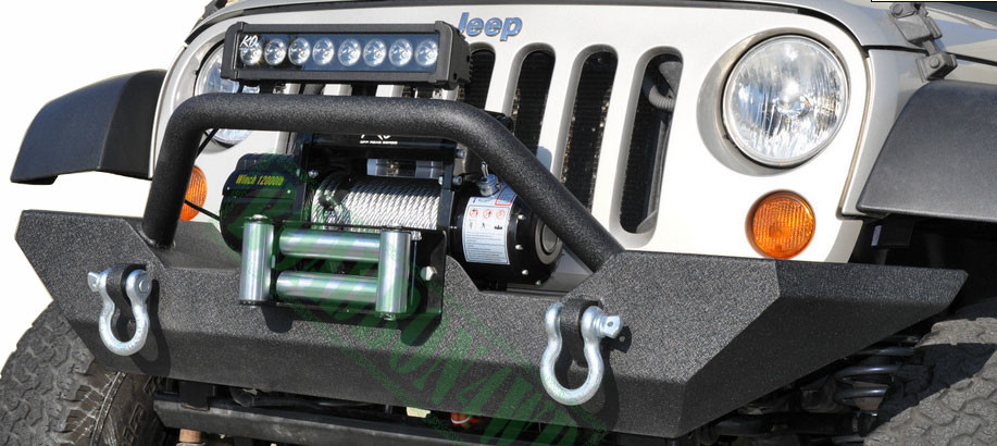 07-15 JK Front Bumper for Jeep Wrangler JK Black Steel Front Grille Guard Bumper For Wrangler JK