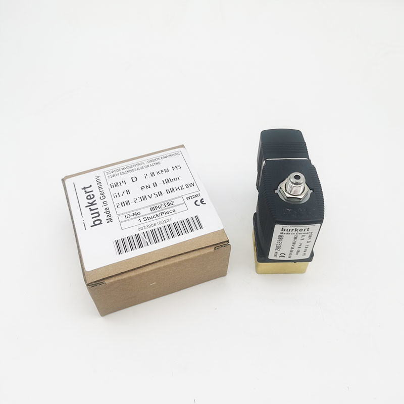 5404 G1/2 2/2 Normally Closed 00177853 FKM Sealed Electron Magnetic Valve BURKERT Brass Valve Body AC24V 8W 1-50bar