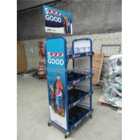 Buy cheap Supermarket Gondola Shelving Powder Coating Cola Merchandising Display Stand product