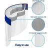 Buy cheap SGS Standard Cutter Spare Parts PET Transparent Splash Face Shiled 33*22cm Size from wholesalers