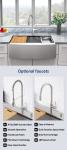 Large Size 33 Inches Apron Handmade Kitchen Sink For Home Workstation
