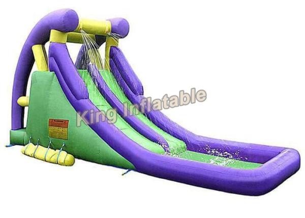 Buy cheap Plato 0.55 Mm PVC Tarpaulin Adults / Kids Outdoor Water Slide With Pool from wholesalers