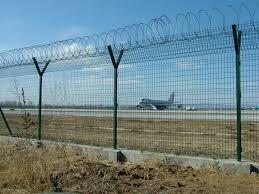 Buy cheap Pvc Coated Airport Security Fencing Y Type Post Barbed Wire from wholesalers