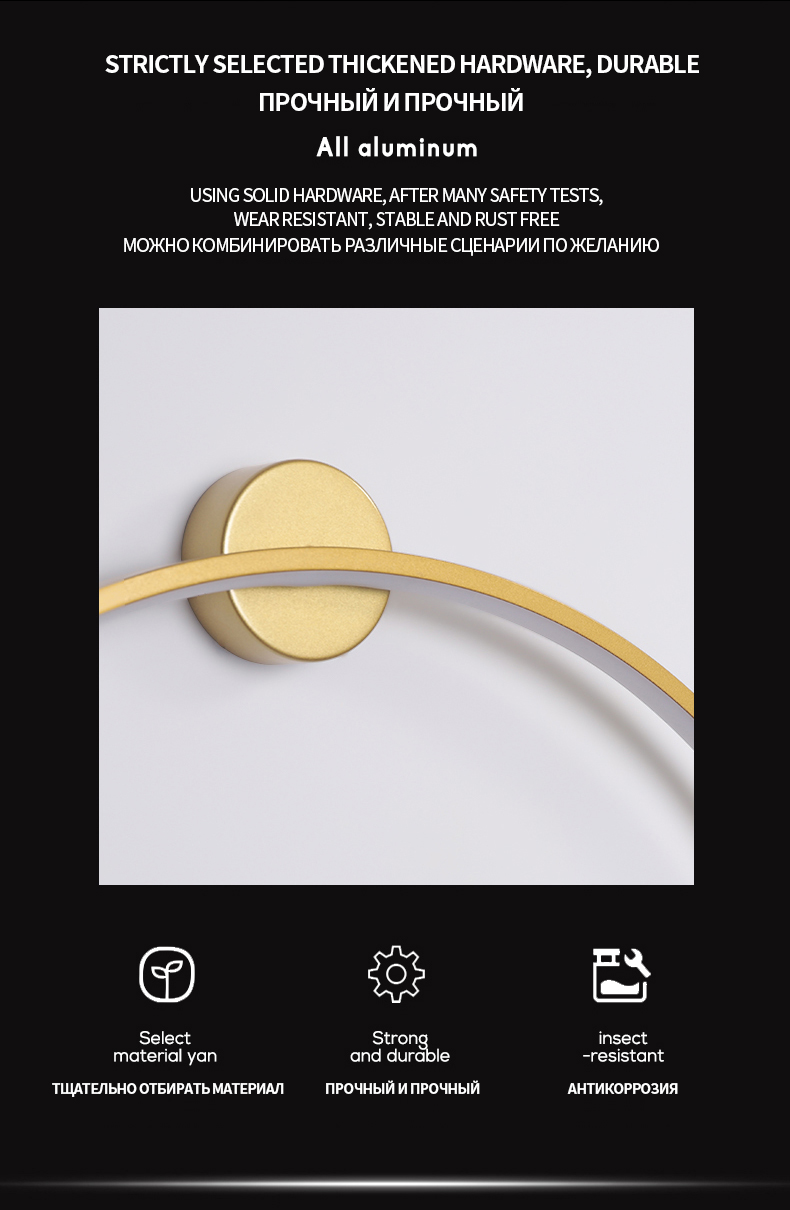 Minimalist modern background wall led wall lamp designer art living room sofa circle wall lamp(WH-OR-232)