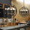 Buy cheap Vintage Iron Chandelier Lighting Black Retro Lustre Industriel Orb chandelier(WH-CI-126) from wholesalers