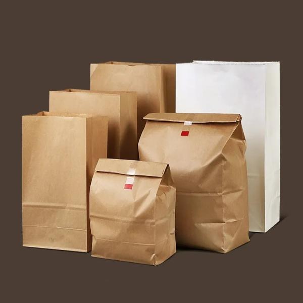 Buy cheap Custom Recycled Brown Paper Bag Kraft Paper Bag with Logo Printed from wholesalers