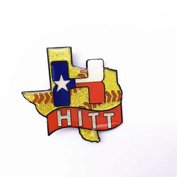 Buy cheap Popular Sports Trading Pins , Glitter Epoxy Pin Badge For Collectible from wholesalers