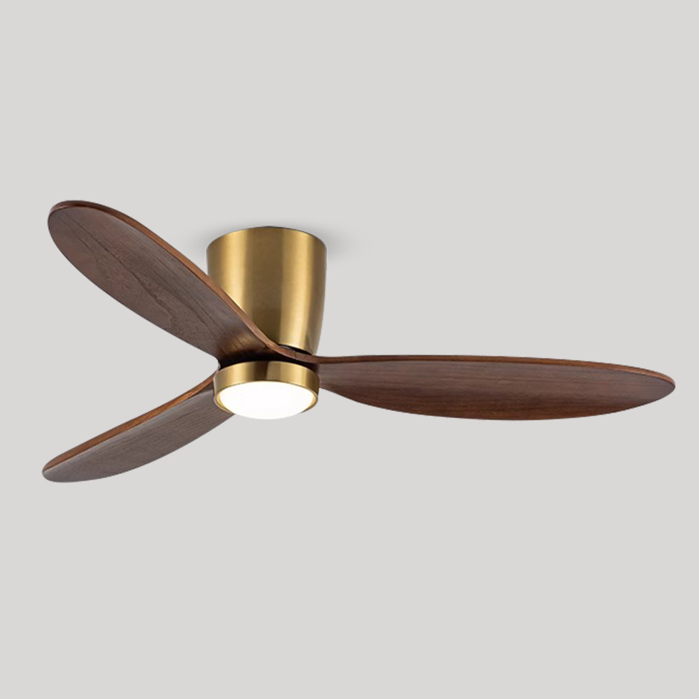 Modern 3 Blade Ceiling Fan 52 Inch Ceiling Fan With Light And Remote Control