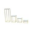 Buy cheap Stainless Steel Jewelry Display Stands White PU Leather Jewelry Store Showcases from wholesalers