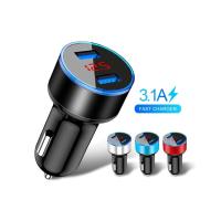 Buy cheap Xiaomi Samsung 3.1A LED Display 15.5W PD Dual USB Car Charger product