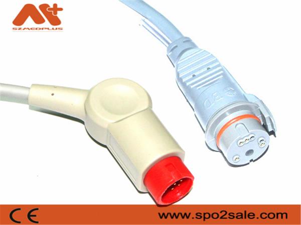 Buy cheap Grey BD IBP Cable 001C-30-70757 Mindray 12 Pin Cable Used Patient Monitor from wholesalers