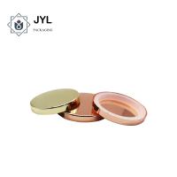 Buy cheap Dustproof RoHs Flat Metal Candle Lids , Rustproof Rose Gold Candle Jar Lids product