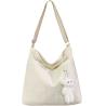 Buy cheap Brand: Kehpish Economical Cotton Canvas Tote Bag,Women Hobo Shoulder Bag Crossbody Handbag with 3 External Pocket from wholesalers