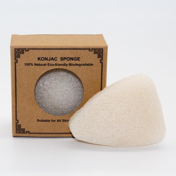 Buy cheap MSDS REACH white Triangle Face Konjac Sponge For Whiteheads from wholesalers