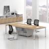 Buy cheap Meeting Room Oak Color Wood 6 Person Modern Conference Table from wholesalers