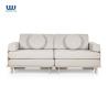 Buy cheap 2 Seats Foam Play Couch Wear Resistant Fabric With Wooden Chair from wholesalers