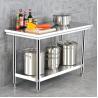Buy cheap Silver Hotel Buffet Food Equipment Stainless Steel Work Table 1.2/1.5/1.8M for Kitchen from wholesalers