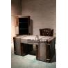 Buy cheap classic old style antique fabric writing desk furniture from wholesalers